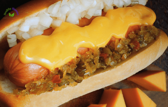 cheese dog food  popular in USA