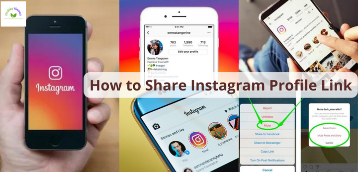 How to share instagram profile link