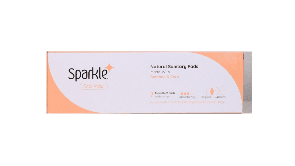 Sparkle sanitary pads