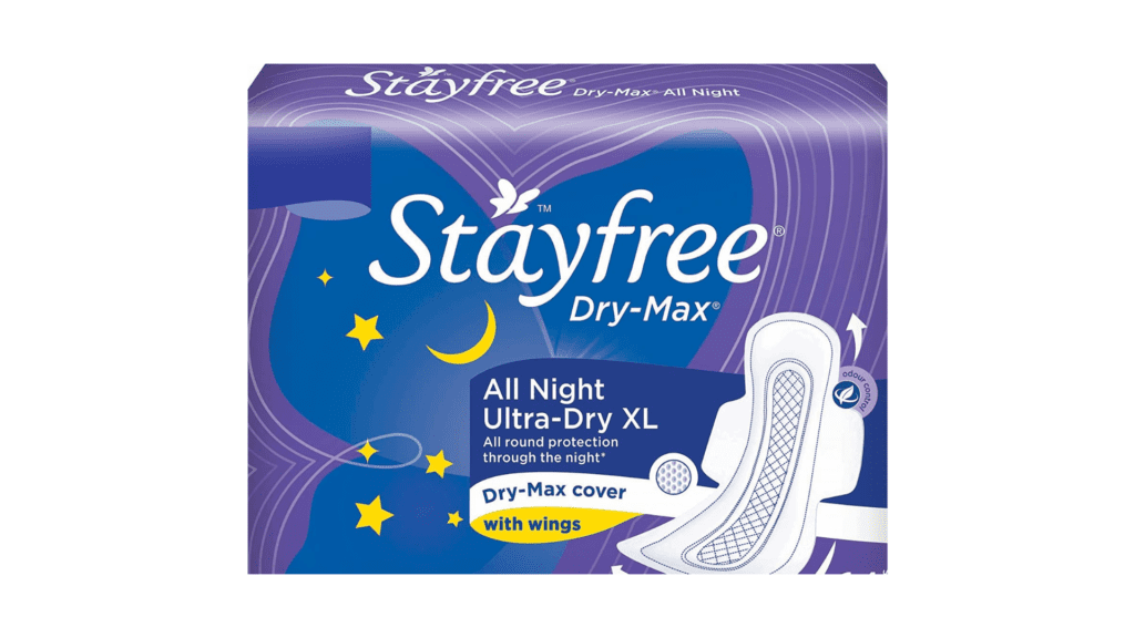 Stayfree dry max sanitary pads