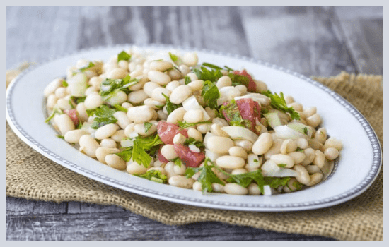 Turkish Navy Bean Pasta Salad.