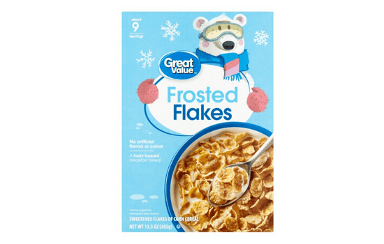 Great Value Organic Frosted Corn Flakes Cereal