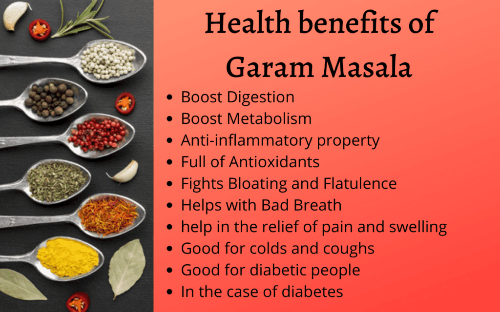 Health benefits of Garam Masala