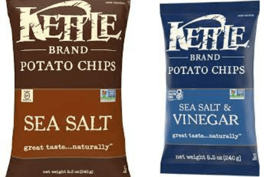 Kettle brand Potatoes chips sea salt 