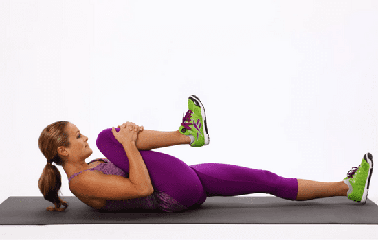 Knee to chest stretches
