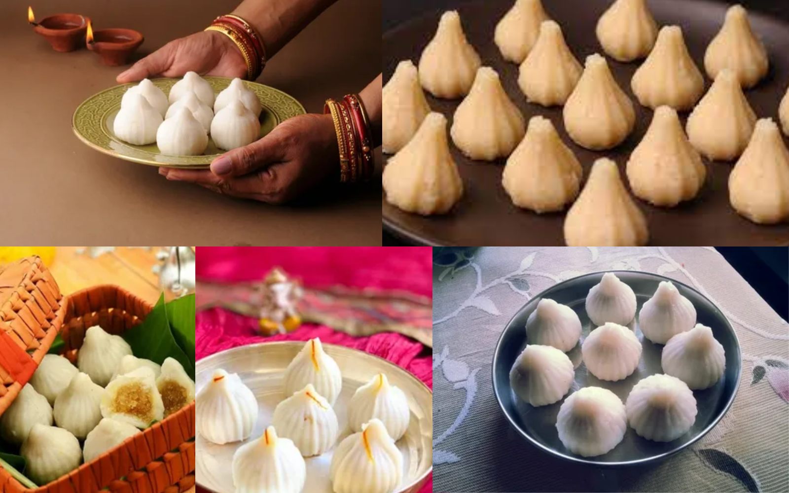 Different types modak recipe