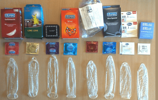 Types of condoms
