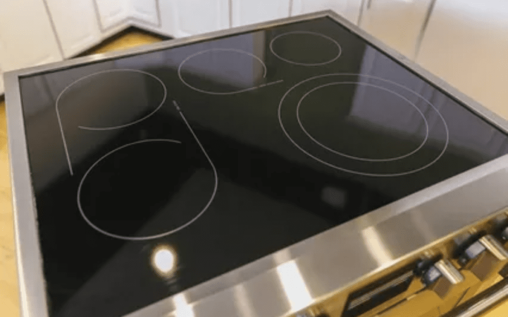 electric stove top shininess