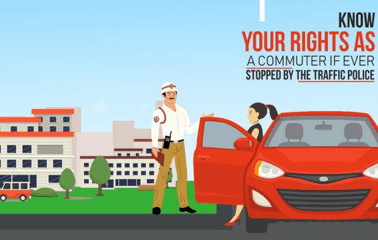 When traffic Police stopped a vehicle, the driver has certain rights.