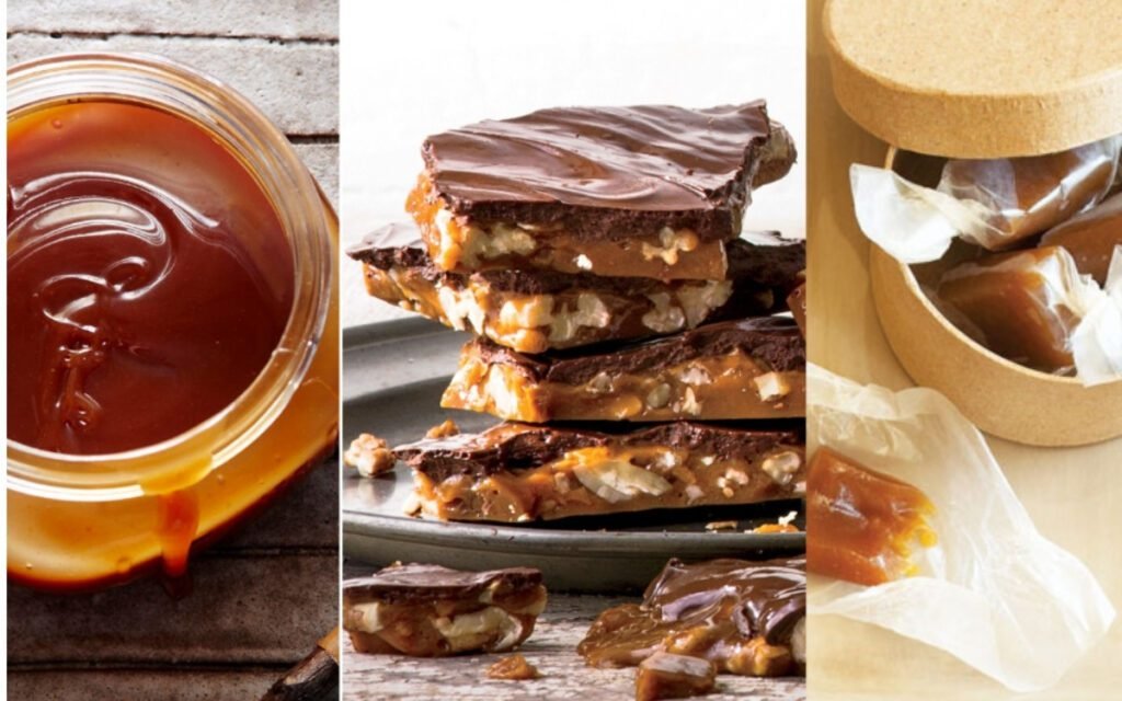 What is the difference between toffee and caramel?