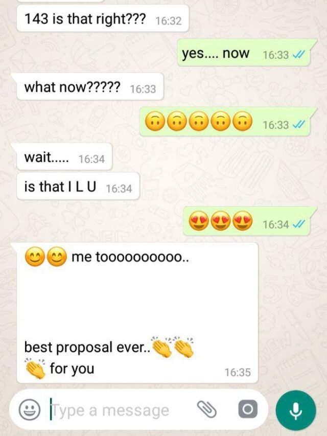 How to propose a girl on chat